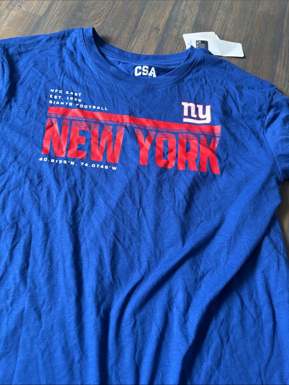 Team Apparel Deep Royal Blue Tee with Red Accent